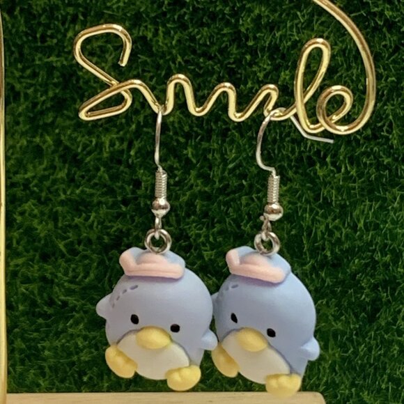 Penguin Earring, Silly Animal Earring, Penguin Jewelry, Gift Idea, Penguin Charm - Picture 6 of 7